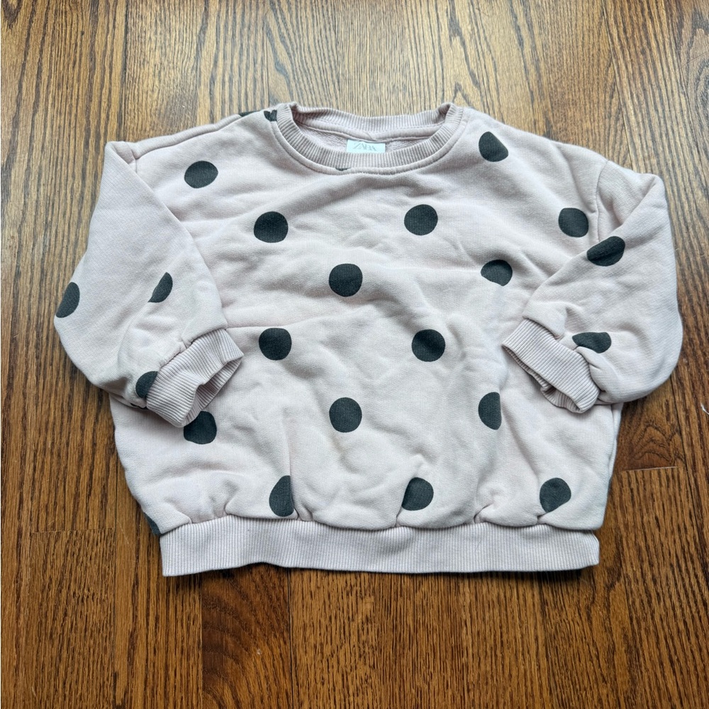 Zara Polka Dot Sweatshirt 2-3 Years